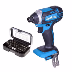 Makita DTD152Z 18v Lithium Ion Impact Driver LXT + 30pc Screwdriver Drill Bits