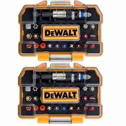 DeWalt 64 Piece Professional Screwdriver Bit Set + Magnetic Holder + Belt Clip
