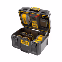 DeWalt DWST83470 Toughsystem 2.0 Battery Charger Box 18v XR + Half Width Toolbox