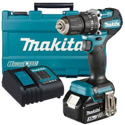 Makita DHP487 18V LXT Lithium Brushless Combi Hammer Drill Sub Compact 1 x 3AH