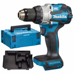 Makita DHP489Z 18v LXT Brushless Combi Hammer Drill Metal Chuck + Makpac Case