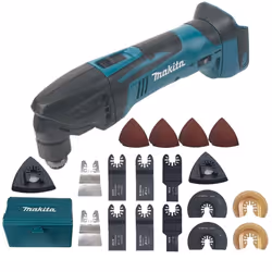 Makita DTM50Z 18v LXT Cordless Multi Tool Bare + 54pc Set Plunge Blades + Box