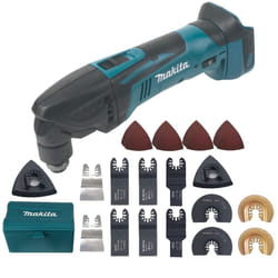 Makita DTM50Z 18v LXT Cordless Multi Tool Bare + 54pc Set Plunge Blades + Box