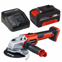 Einhell 18v Cordless Brushless Angle Grinder 115mm Axxio Power X-Change + 4.0ah