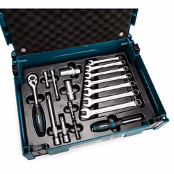 Makita 120PC Maintenance Service Kit Spanner Socket Screwdriver Set + 2x Makpac