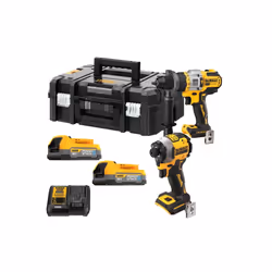 Dewalt DCK2052E2T 18v XR Brushless Powerstack Combi Drill+ Impact Driver + Batt