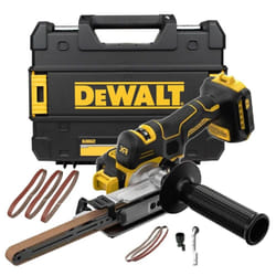 Dewalt DCM200NT 18v XR Cordless Brushless Powerfile Bandsaw + Tstak Bare + Belts