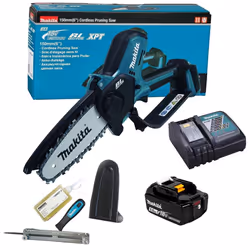 Makita DUC150Z Cordless Brushless Pruning Saw 18V 150mm + 5Ah Battery + Charger