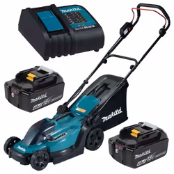 Makita DLM330SME 18v LXT Cordless Lithium Battery Lawn Mower 33cm +2x4ah Battery