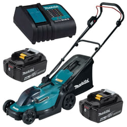 Makita DLM330SME 18v LXT Cordless Lithium Battery Lawn Mower 33cm +2x4ah Battery
