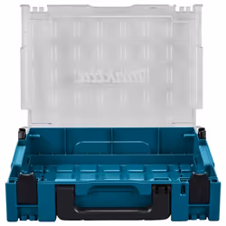 Makita Clear Lid MAKPAC Tool Case Stacking Organiser Tool Box Divider Twin Pack