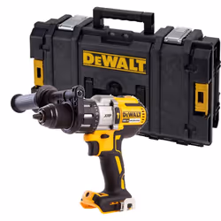 Dewalt 18v XR 3 Speed Brushless Combi Hammer + Side Handle + Toughsystem Case