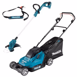 Makita DLM432Z Twin 18v 36v LXT Cordless 43cm Lawn Mower + DUR193 Line Trimmer