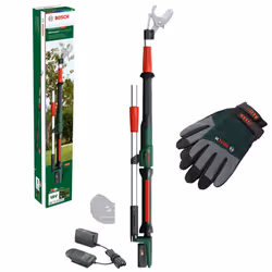Bosch Advanced Prune 18V-45 Cordless Tree Pruner 18v Cutter Hedge 2.0Ah + Gloves