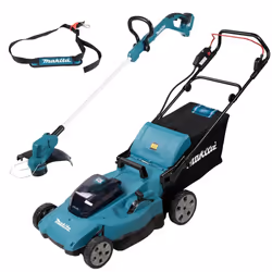 Makita DLM538Z Twin 18V / 36V LXT 530mm Push Lawn Mower + DUR193Z 18V Strimmer