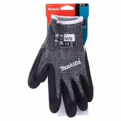 Makita Advanced FitKnit Large Cut Level 7 Nitrile Coated Dipped Gloves x2 Pair