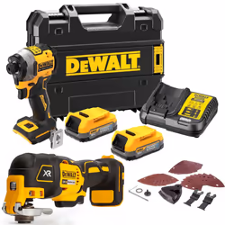 Dewalt DCF850E2T 18v XR Brushless Powerstack Impact Driver + DCS355N Multi Tool