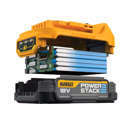 Dewalt DCS438E2T 18v XR Brushless Powerstack Circular Saw 76mm + DCS355N Tool