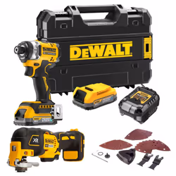 Dewalt 18v XR Premium DCF860E2T Impact Driver 282Nm 2 Bat + DCS355N Multi Tool