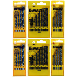 Dewalt DT71582 46 Piece Combination Drill Bits Set Masonry Wood Metal Straight