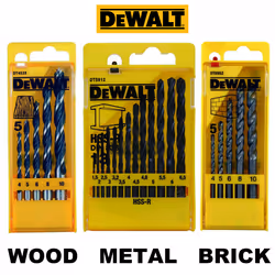 Dewalt DT71582 46 Piece Combination Drill Bits Set Masonry Wood Metal Straight
