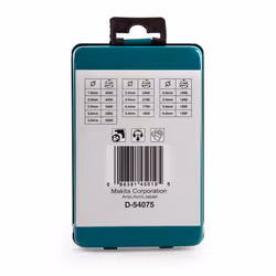 Makita D-54075 13 PC Drill Bit HSS-R Metal + 17 PC Drill Screwdriver Masony Wood
