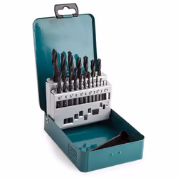 Makita D-54081 HSS 19 PC Ground Point + D-45858 17 PC Drill Masonry Wood Metal