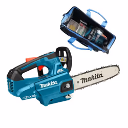 Makita DUC256Z Twin 18v / 36v LXT Cordless Lithium Ion Chainsaw 250mm Bare + Bag