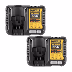 DeWalt DCB1104 Lithium XR Fast 30 Min Battery Charger 12v 14.4v 18v - Twin Pack