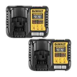 DeWalt DCB1104 Lithium XR Fast 30 Min Battery Charger 12v 14.4v 18v - Twin Pack
