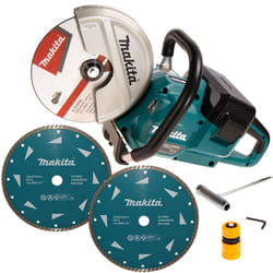 Makita DCE090ZX1 Twin 18v 36v 9" Cordless Brushless Disc Cutter 2x Diamond Blade