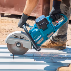 Makita DCE090ZX1 Twin 18v 36v 9" Cordless Brushless Disc Cutter 2x Diamond Blade