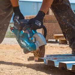 Makita DCE090ZX1 Twin 18v 36v 9" Cordless Brushless Disc Cutter 2x Diamond Blade