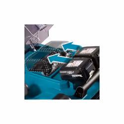 Makita DLM382PT2 18v / 36v LXT Cordless Battery Lawn Mower  + Blower Vacuum 5ah