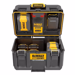 DeWalt DWST83470-GB Toughsystem 2.0 Battery Charger Box 18/54v + 50mm Shadowfoam
