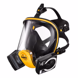 Dewalt P3 Filter Full Face Dust Mask Respirator Med + Gloves + Extra P3 Filters