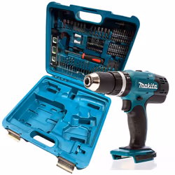 Makita DHP453Z 18v LXT Combi Hammer Drill Bare + 101 Piece Screwdriver Bit Set