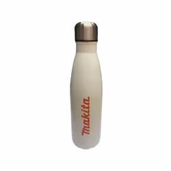 Makita Metal Drinks Water Bottle Thermos Flask Travel Cup White - Makita Logo