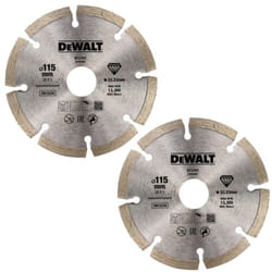 Dewalt DT3701-QZ High Performance Diamond Cutting Disc Segmented 115X22.23mm x2