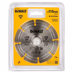 Dewalt DT3701-QZ High Performance Diamond Cutting Disc Segmented 115X22.23mm x2