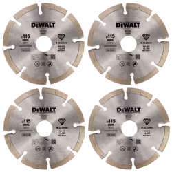 Dewalt DT3701-QZ High Performance Diamond Cutting Disc Segmented 115X22.23mm x4