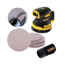 Dewalt DCW210N Cordless Brushless 18v XR Random Orbital Sander 125mm + 25 x Mesh