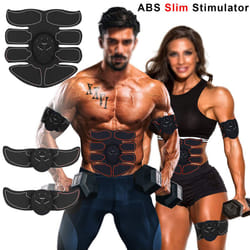 Electric EMS Muscle Toner Machine Toning Belt ABS Simulation Burner Belly Shaper Electric Muscle Abdominal Abs Simulator Fitness Body Slimming Massage