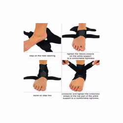 MEDICAL ANKLE SUPPORT STRAP COMPRESSION WRAP BANDAGE BRACE NEOPRENE SPORTS FOOT