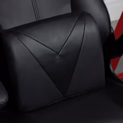 Vinsetto Gaming Chair Home Office Chair w/ Swivel Pedestal Base Lumbar Support - Additional view 6