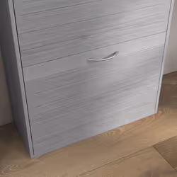 HOMCOM Slim Shoe Storage Cabinet with 3 Flip Drawers, Grey - Additional view 7