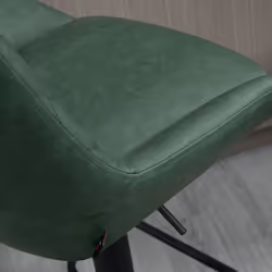 HOMCOM Bar Stools Set of 2, Adjustable Bar Chairs 360 Degree Swivel Green - Additional view 6