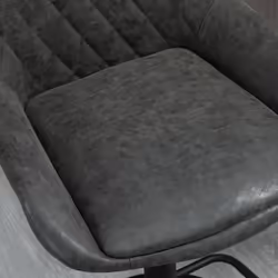 HOMCOM Bar Stools Set of 2, Adjustable Bar Chairs 360 Degree Swivel Grey - Additional view 6