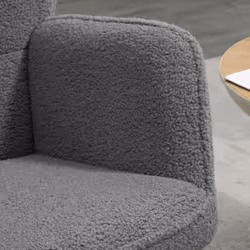 HOMCOM Wingback Rocking Chair for Nursing w/ Steel Frame Dark Grey - Additional view 6