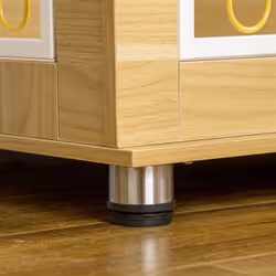 PawHut Dog Crate Furniture End Table w/ Soft Cushion, Double Door - Oak Tone - Additional view 6